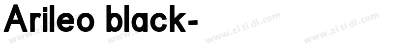 Arileo black字体转换
